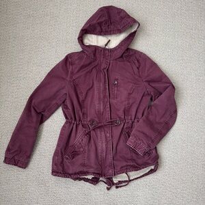 Divided Women's Hooded Jacket - Burgundy